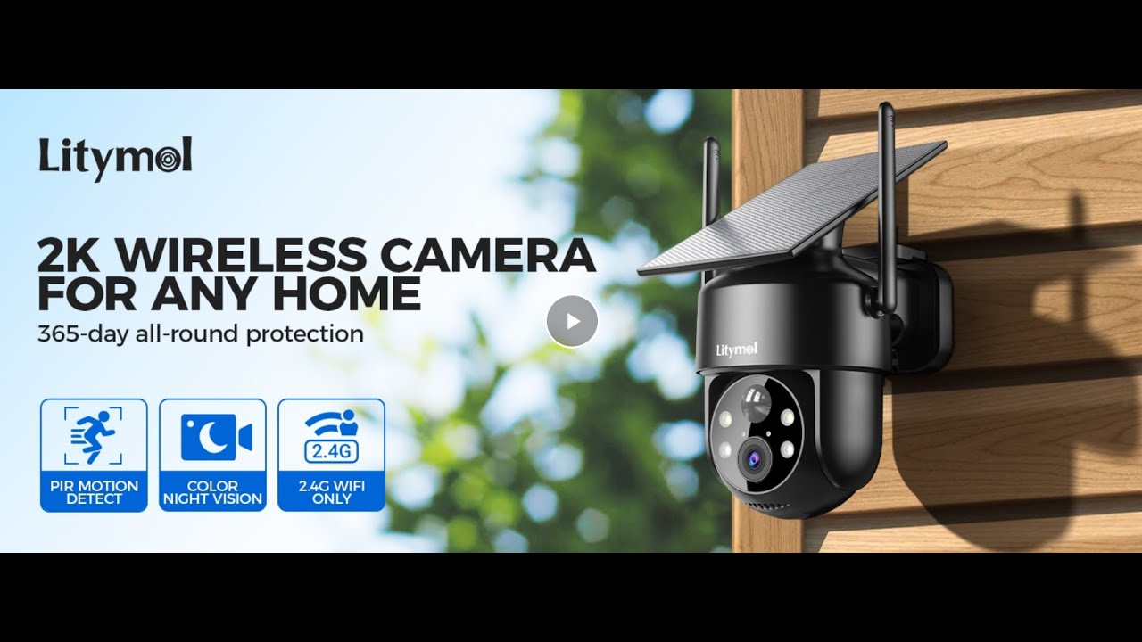 LITYMOL 2K 2.4g WiFi Security Cameras Wireless Outdoor