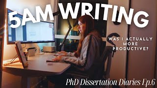 Productive 5am Dissertation Writing Routine | Book Haul, PhD Writing | Dissertation Diaries Ep.6 #AD