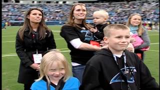 Soldier Surprises Family on field at Panthers Game