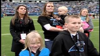 Soldier Surprises Family on field at Panthers Game