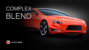 Autodesk Alias Surface (automotive) tutorial | complex blend