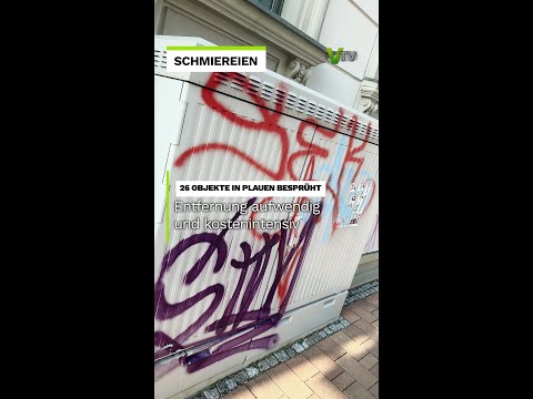Illegale Graffitischmierer ziehen durch Plauen | V.TV