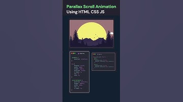 Parallax Scroll Animation Using HTML CSS JS #coding #ai #shorts #technology
