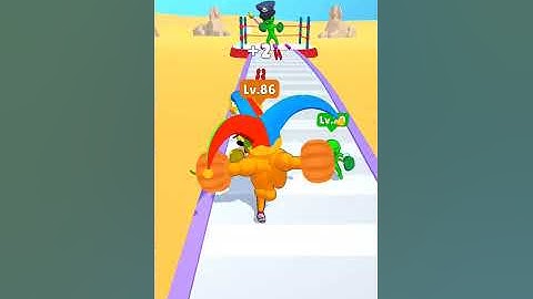 Very satisfying and relaxing ASMR level up runner game