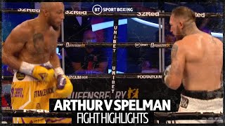 Lyndon Arthur v Dec Spelman fight highlights