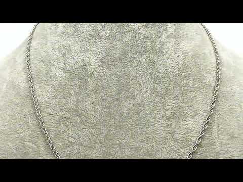 Срібний ланцюжок родований Ж50В2РодЦ ширина 2 мм довжина 55, видео 1