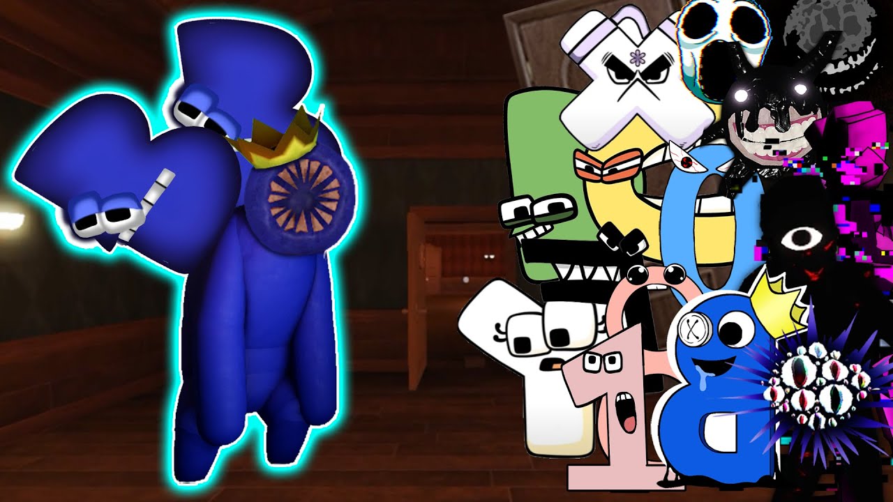 FNF Doors Vs Alphabet Lore But (Roblox DOORS x Rainbow Friends Chapter