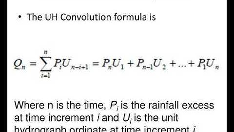 chapter two hydrograph convolution and deconvolution