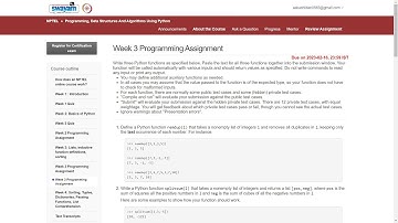 Programming Assignment 3 | Programming, Data Structures, And Algorithms Using Python | NPTEL - 2K23