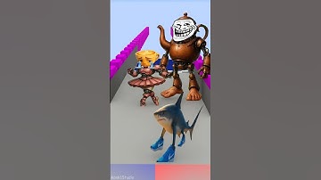 Build a Queen Run Challenge with Tralalero Tralala! 😁😄