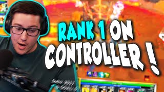 I WATCHED THE #1 ATHENA AND ITS A PROFESSIONAL SMITE CASTER ON CONTROLLER!