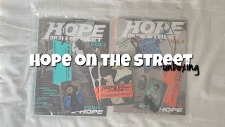 j-hope - hope on the street unboxing!!