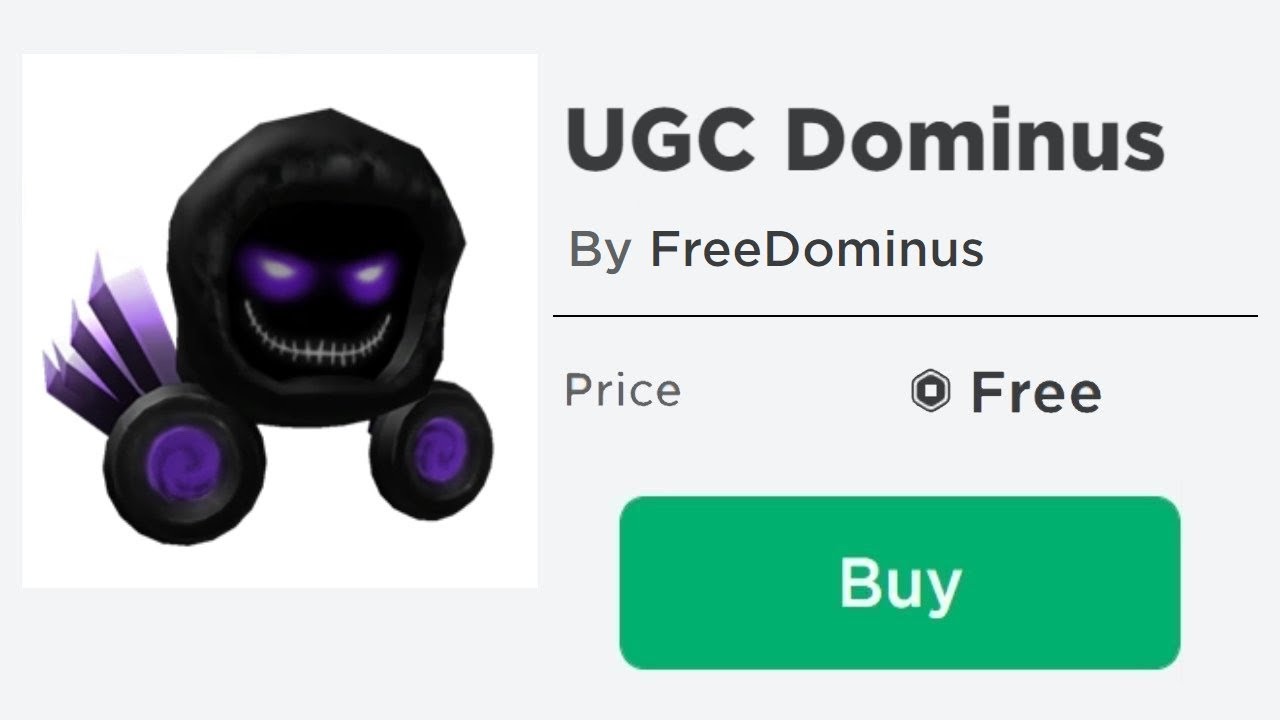 ROBLOX RELEASED THESE NEW DOMINUS' FOR FREE!? QUICK! - سی وید