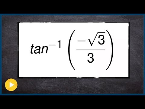 How to use the inverse tangent without a calculator