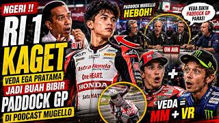 NGERI !! RI 1 KAGET, VEDA EGA PRATAMA JADI BUAH BIBIR PADDOCK GP DI PODCAST MUGELLO ~ Veda = MM + VR