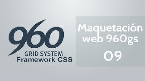 960GS Maquetación web usando 960gs 09