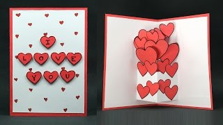 DIY Valentine Card - Pop Up Heart 'I Love You' Card Making Step by Step News