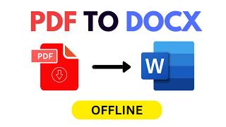 How to Convert PDF to Word (DOCX) on Laptop | Easy Method