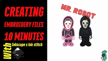 How to Digitize Custom Embroidery files using Inkscape & Ink/stitch