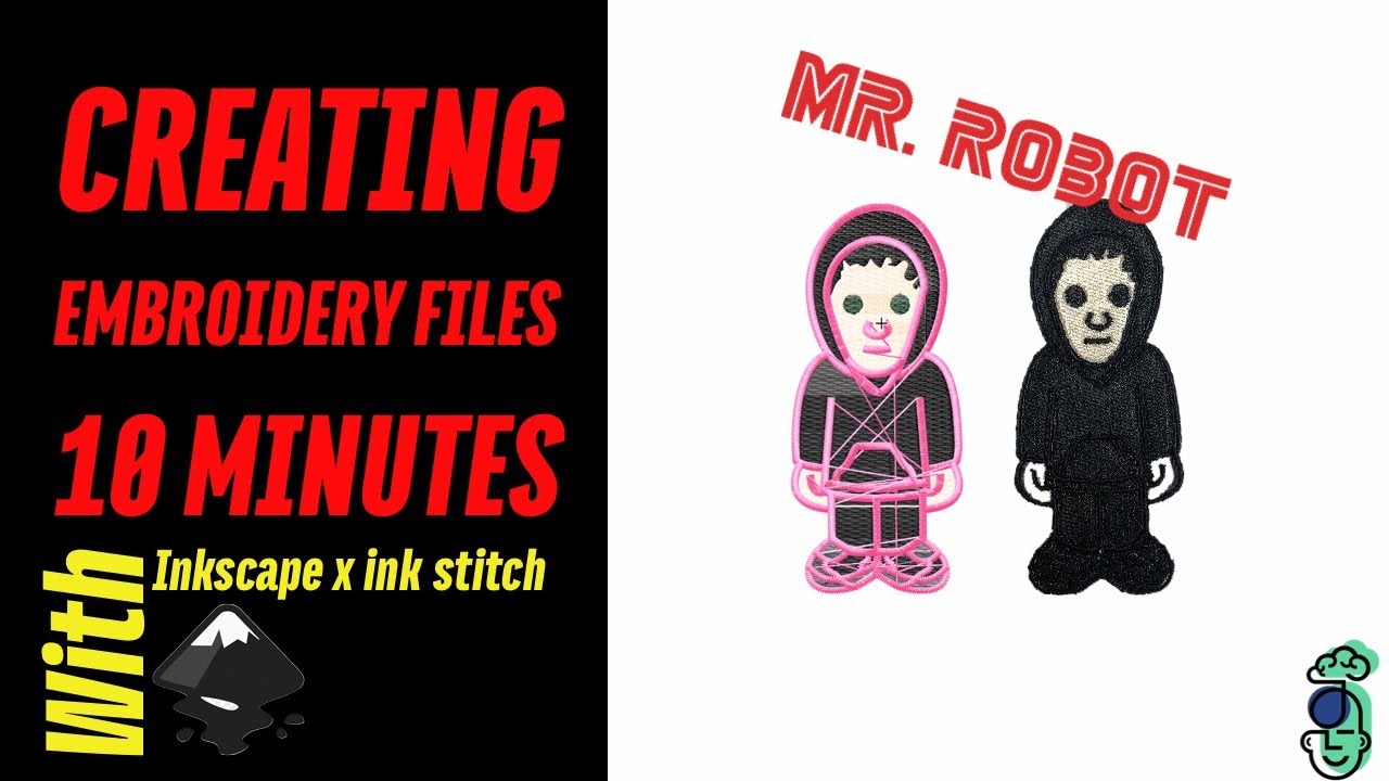 How to Digitize Custom Embroidery files using Inkscape & Ink/stitch YouTube