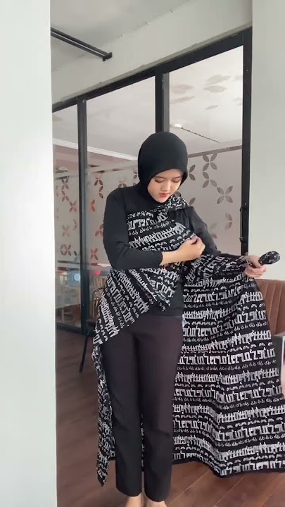 Tutorial dress berkain🤗 #batik #tutorial #outfitideas #batikmodern #batikindonesia #kainbatik