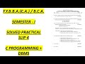 F.Y.B.B.A.(C.A.)/B.C.A. SEMESTER I - SOLVED PRACTICAL SLIP 4(C-PROGRAMMING AND DBMS)@aishashaikh2717