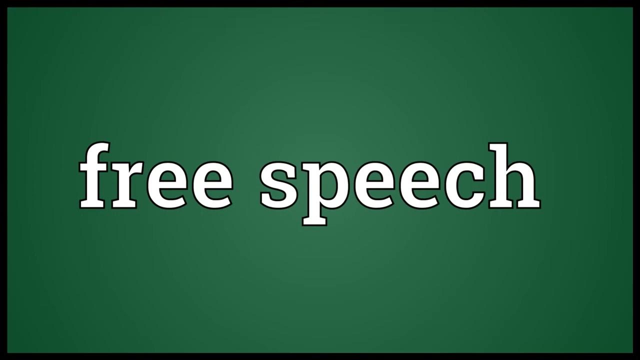 free speech meaning words