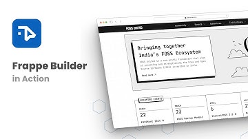 Frappe Builder in Action, Building FOSS United