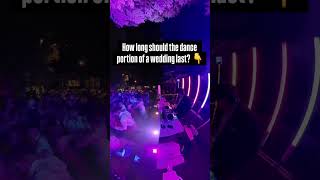 2–3 hours is the sweet spot, but timeline flow matters more than total dance time #wedding #dj #utah