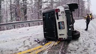 Дальнобой США.. Зимняя Пенсильвания..