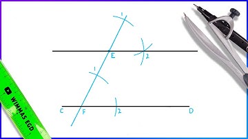 How to draw a Parallel line through a point.