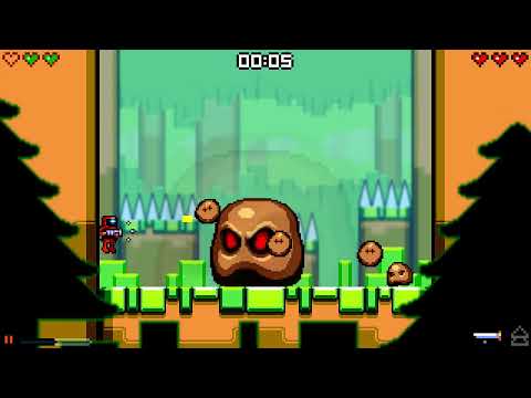 Mutant Mudds Super Challenge: Fastest Cycle for Boss 1 Last Heart