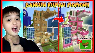 ATUN BANGUN ULANG RUMAH MOMON !! ADA RUANG RAHASIA !! Minecraft screenshot 1