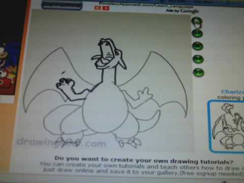 How to draw Charizard - YouTube