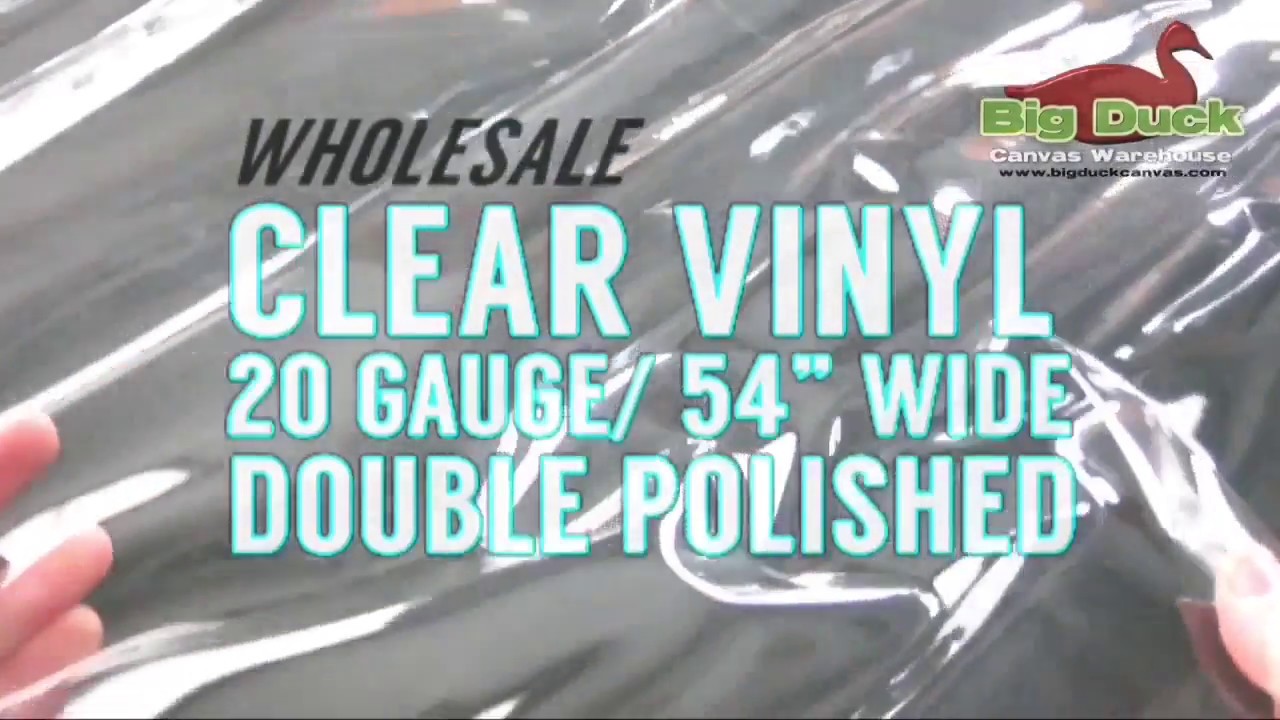 By The Roll - Visilite Double-Polished Clear Vinyl 0.020 x 54 Inches Clear  (60 yards)