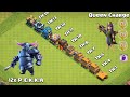 Every Town Hall Vs PEKKA Vs Queen Charge | Clash of Clans