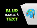 How To Blur Image And Text In MS Paint