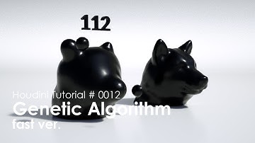 [Houdini Tutorial] 0012 Genetic Algorithm (Fast ver.)