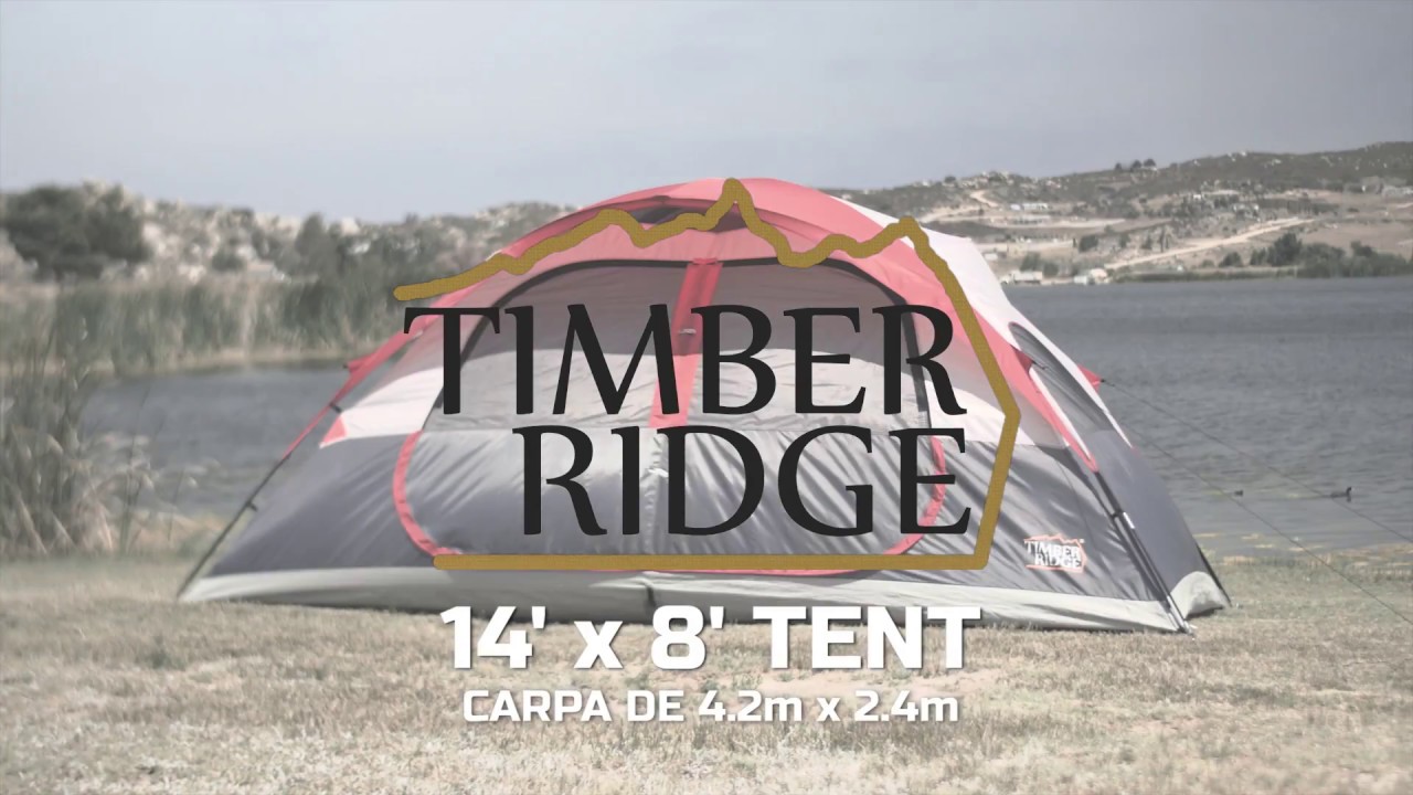 Timber Ridge Tents 14' x 8' Dome Tent Set Up YouTube