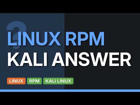 Unix & Linux: Install Rpm Package on Kali Linux