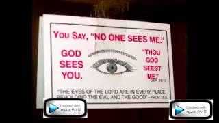 Video thumbnail of "God is watching watching over you 24/7 watching over you"