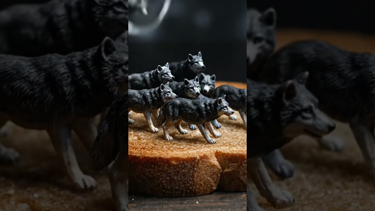 Wolf ASMR 🐺🌙 | Dark Night Food Illusion 