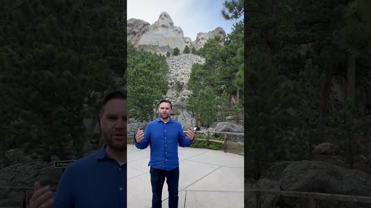 JD Vance Celebrates Independence Day At Mt Rushmore Shorts