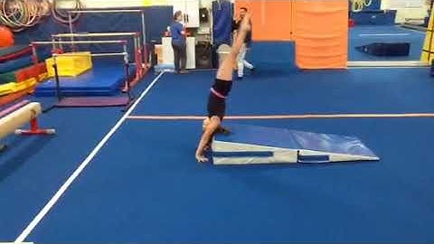 Handstand Forward Roll down Incline