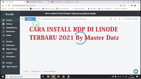 Cara Install RDP Di Linode 2021 By Master Datz