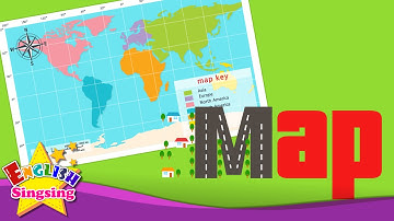 Map - Using a map - Kids vocabulary - Learn English for kids - English educational video