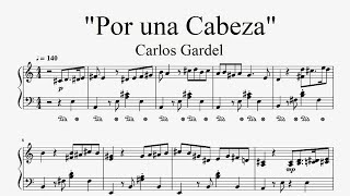 "Por una Cabeza" / Tango - Carlos Gardel (Piano Cover)