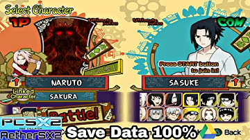 All Character Naruto Shippuden Ultimate Ninja 5 + Save Data Complete Ps2 Emulator Android ios Pc