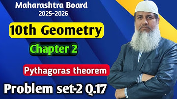L2 Pythagoras Theorem problem set-2 Q.17 | Pythagoras Theorem | Ayyub Khan Classes |