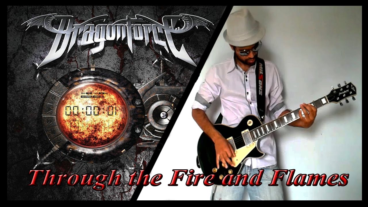 Through the fire and flames Cover Guitarra YouTube